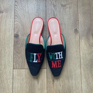 Alberta Feretti Fly with Me Slip On Mules size 38